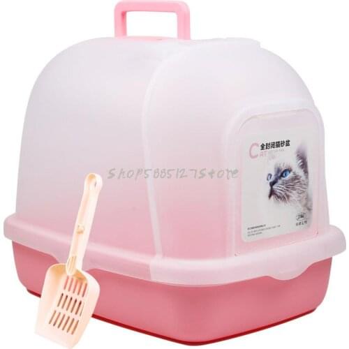Cat Toilet, Cat Litter Basin, Cat Litter Basin, Fully Enclosed Deodorization, Large Semi Enclosed Cat Bedpan, Cat Excrement Basi