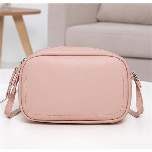 Mini Simple Diagonal Shoulder Bag Messenger Bag Quality PU Leather Small Square Bag Solid Color Fashion and Simple Ladies Bags