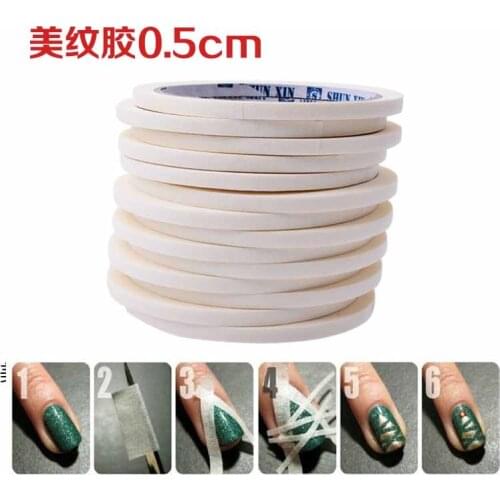 Cross-border for nail tape crepe tape The pattern nail polish tool width 0.5 cm long