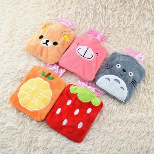 Cute Cartoon Hand Warm Hot Water Bottle Mini Hot Water Bottles Portable Hand Warmer Girls Pocket Hand Feet Hot Water Bags