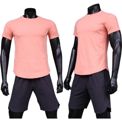 Men Running T-shirts Quickly Dry Workout Shirts Fitness Tights Soccer Jerseys Sports Shirt Men Compression Sportswear Gym Shirts
