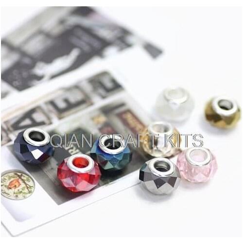 Set of 50 pcs shiny faceted Rhinestone Rondelle Spacers 15mm Crystal Rhinestone Spacer Beads, Crystal Spacers, Jewelry Beads