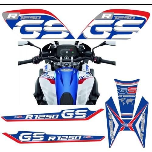 R 1250 GS Stickers For BMW R1250GS Tank Pad Protector Fender Fairing Luggage Aluminum Case handguard GSA Adventure Motorcycle