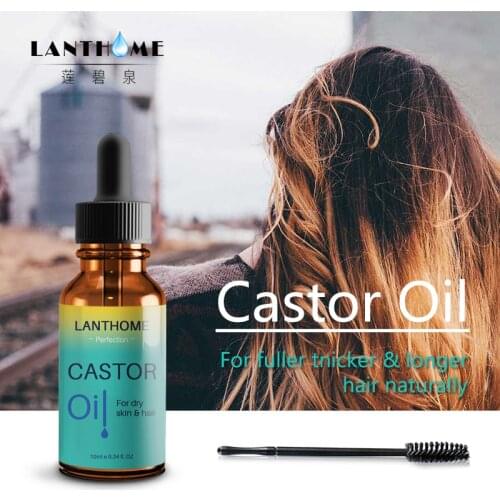 Hair Eyelash Growth Pure Castor Essential Oil Prevent Skin Aging Fast Growth Natural Hexane-free Hair Oil Fast Growth Hair Care