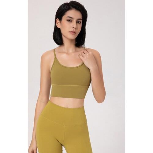 2021 New Beautiful Back Sports Bra Women Shockproof Sling Fitness Bra Yoga Bra