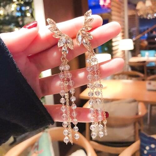 New retro long hanging earrings for women metal tassel ethnic drop earrings hip hop street jewelry accessories