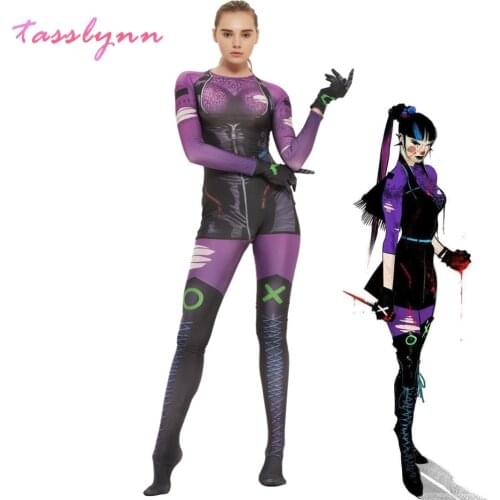 Punchline Cosplay Jokers New Girlfriend Cosplay Costumes for Women Sexy Halloween Costume 2020 Adult Kids Jumpsuits