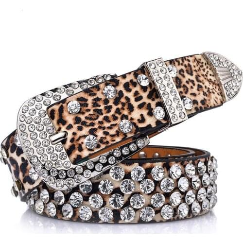 Vintage Rivets Belts Good Quality Leather Lady Girl Waist Belt Straps Luxury Design Shiny Metal Buckle Fashion Party Women Belts