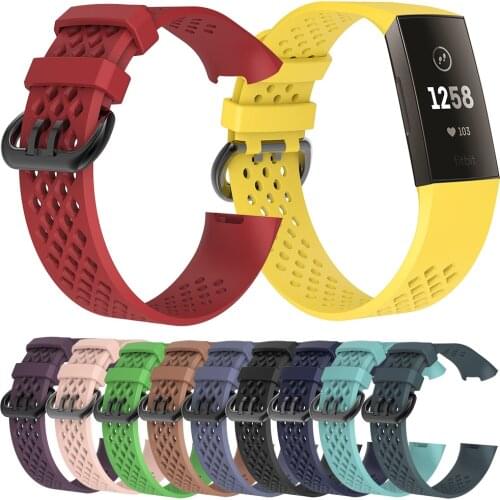 Essidi Bracelet Band Strap For Fitbit Charge 3 4 Smart Wrist Band Loop Silicone Watch Replacement For Fitbit Charge 3 4
