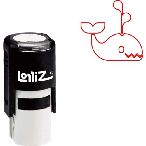 LolliZ Biomorphic Animal Symbol Series Design #14 Self-Inking Rubber Stamp