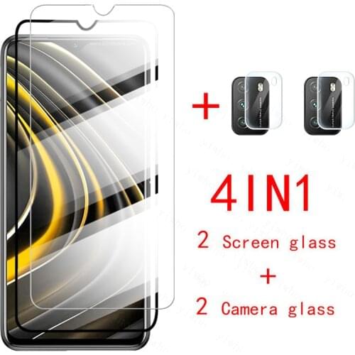 Camera glass for xiaomi poco m3 f3 x3 pro protective glass for pocophone little poxo poko poco f 3 x 3 nfc screen protector film