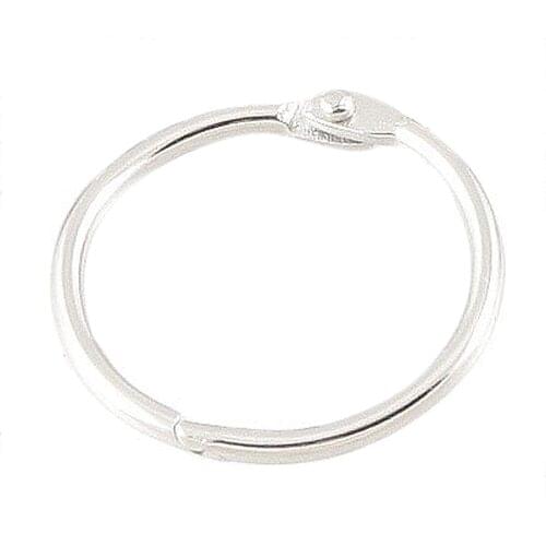 TOYL 25 Pcs Metal 1.2" Loose Leaf Rings Binder Keyrings for Scrapbooking Book