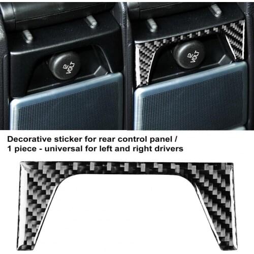 Waterproof Universal Rear Seat Console Button Panel Frame Trim Strong Sticky Button Panel Sticker Heat-resistant