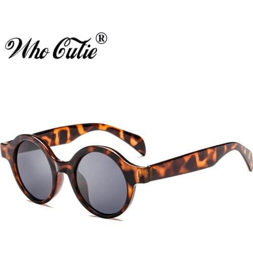WHO CUTIE 2018 Small Round Red Sunglasses Women Men Brand Designer Vintage Retro Circle frame Sun Glasses Shades oculos OM469
