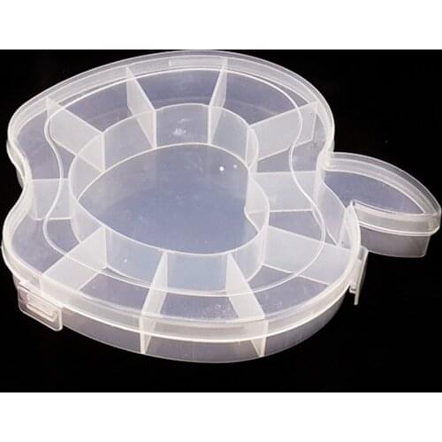1PC Transparent Plastic Jewelry Ring Earrings Box Case 10 Compartment Storage Box Portable Organizer Storage Box JF 0678