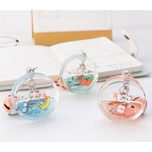 10PCS New Style Cute Key Chain Keychain Love Yourself Acrylic Water Drop type for Women Bag Charm Keyring Gift