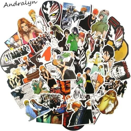 100Pcs/Set Japan Anime BLEACH Stickers For Laptop Motorcycle Skateboard Bicycle Refrigerator Suitcase Guitar Waterproof Stickers