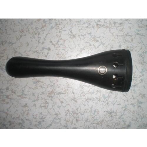 20PCs Quality Ebony Violin Tail Piece 4/4 with 20 PCs Nylon Violin Tail Guts 4/4