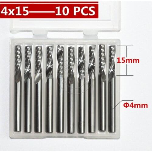 4mm*15mm,Freeshipping,CNC wood tools,carbide End Mill,woodworking insert router bit,Tungsten milling cutter,MDF,PVC,Acrylic