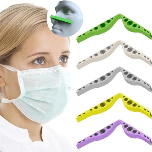 5pcs Face Cover Bracket Rubber Anti-Fogging Nose Bridge Pads For Mask Bracket Protection Strip Inner Support Frame Mask Holder
