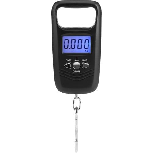 50kg LCD Digital Hanging Luggage Scale Electronic Pocket Hook Scale Mini Digital Scale Hanging Hook Fishing Weights Pocket Scale