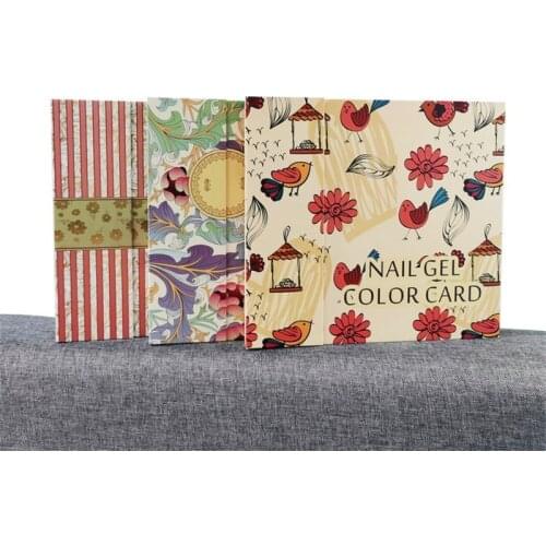 120 Colors Nail Tips Display Book DIY Nail Art Showing Shelf Gel Nail Polish Color Card Chart Painting Dedicated Display Board