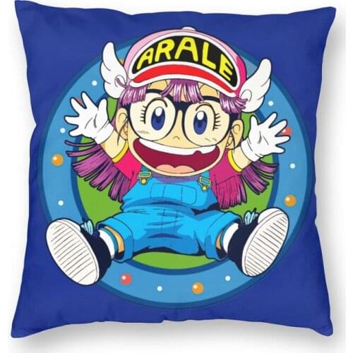 Arale Norimaki Dr. Slump Cushion Cover Double-Sided 3D Print Japan Anime Manga Floor Pillow Case for Living Room Pillowcase