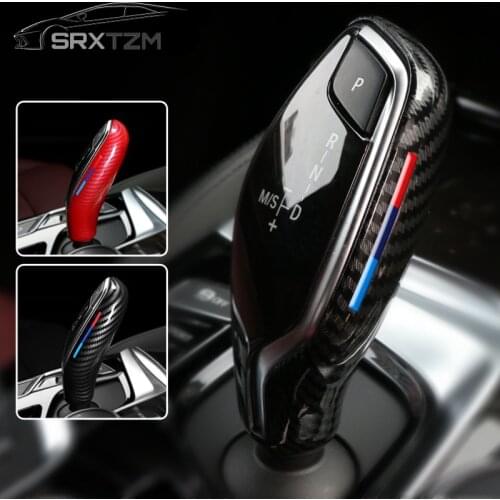 SRXTZM ABS Car Styling Automatic Speed Gear Shift Knob Head Covers Stickers For BMW 5 Series G30 G38 G11 G12 X3 G01 1PCS