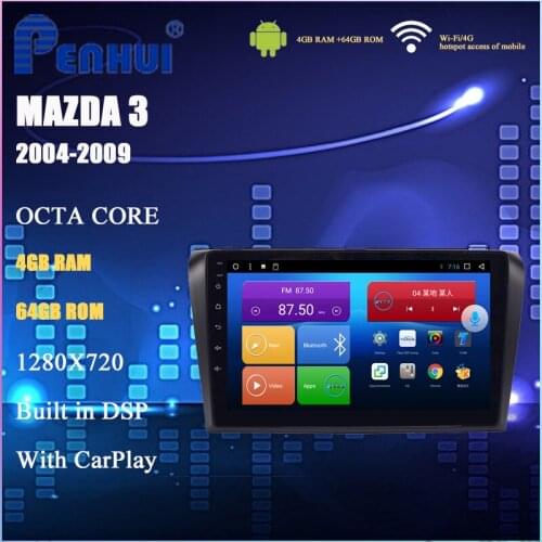 Car DVD For Mazda 3 (2004-2009) Car Radio Multimedia Video Player Navigation GPS Android 10.0 double din 5.0