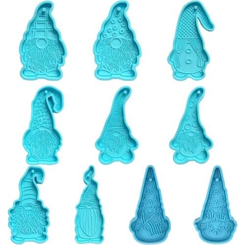 Dwarf Doll Shaped Keychain Epoxy Resin Mold Earrings Pendant Silicone Mould DIY Crafts Jewelry Casting Tool