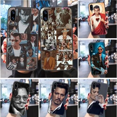 Johnny Depp Phone case For Huawei P Mate P10 P20 P30 P40 10 20 Smart Z Pro Lite 2019 Frosted black trend cover fashion