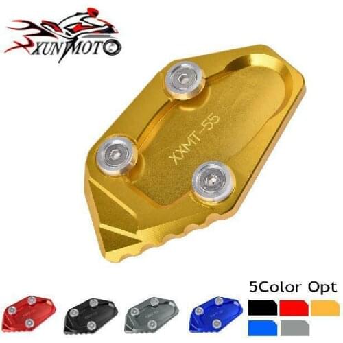 Motorcycle Parts Enlarge Side Stand Kickstand Extension Support Plate Foot Pads For YAMAHA YZF R3 R25 MT03 MT25 2015 2016 2018