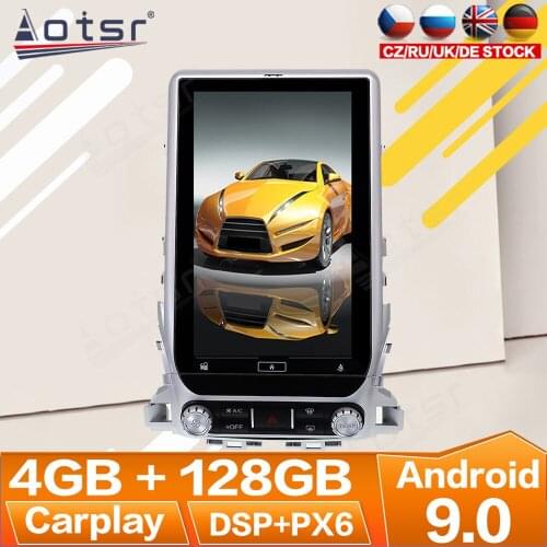 For Toyota Land Cruiser LC200 2016 - 2019 Android Radio Multimedia Car Cassette Recorder Stereo Player Tesla GPS Navi Head Unit