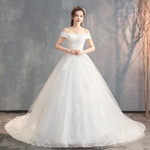 ENGERLA Wedding Dresses With A Train