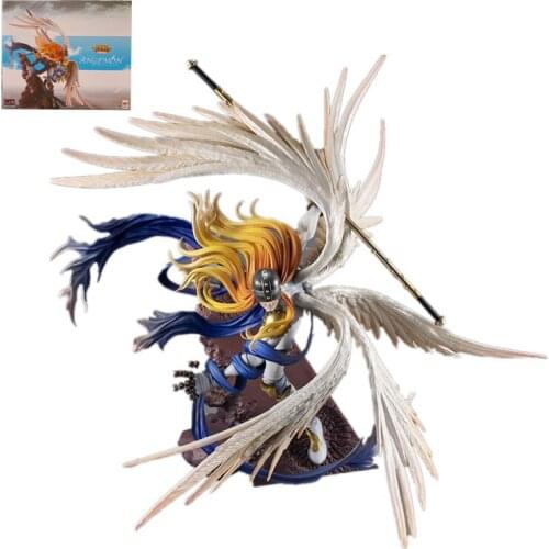 Digimon Adventure Japanese Anime Angemon 20th Anniversary Pure White Savior Figurine Action Figures Kids Toys Collections Gifts