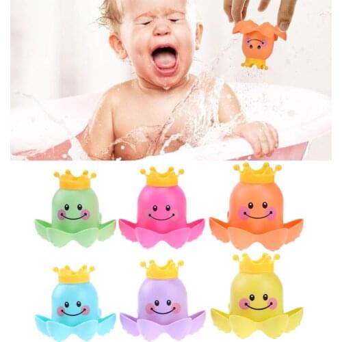 Bath Toy Octopus Swimming Water Soft Sound Rubber Float for Baby Bath Toys pour nouveaux nés для новорожденных santé du bébé
