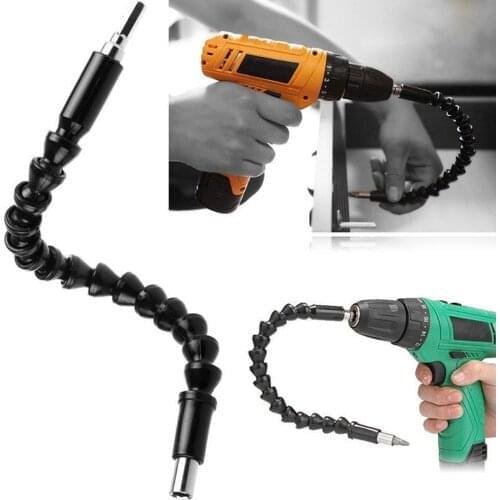 Repair Tools Black 295mm Flexible Shaft Bits Extention Screwdriver Bit Holder Connect Link Electronics Drill 1/4" Soft Rod Link