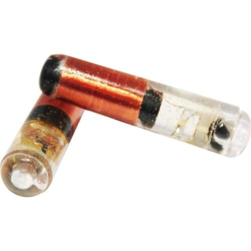 JWM 10pcs Micro Glass 125KHz RFID EM Inductive Guard Tour Checkpoints 6.6×27.7mm