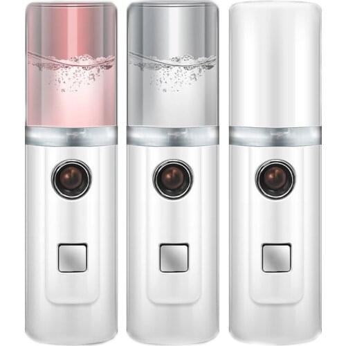 Face Stream Beauty Spray Hand-held Water Machine Moisturizing Nano Ionic Mist Face Humidifier Sauna Facial Pore Cleansing Tool