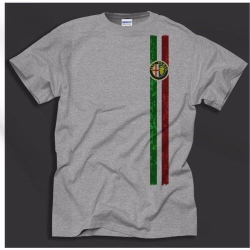 2019 Summer Mens Fashion Print T-Shirt Summer Style Italian Classic Car Fans Nostalgia Grey Ideal Gift Tee shirt