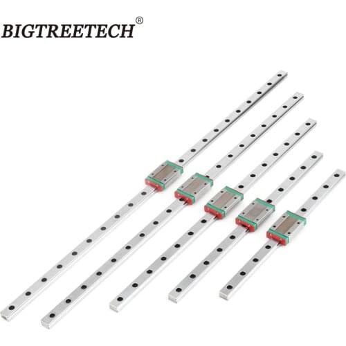 BIGTREETECH Linear Guide CNC Linear Rail 12mm MGN12C Or MGN12H L=200 300 400 450 500 Linear Bearing With linear Carriage Slide