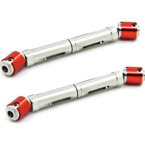 RCTOYFUN 74MM/133MM Metal Drive Shaft for SCX10 D90 90021 90028CVD integrated anti-falling type F01 1/10 RC Car Accessories