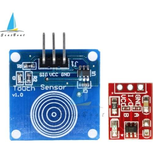 5Pcs TTP223 Touch Key Switch Module Touching Button Self-Locking/No-Locking Capacitive Switches Single Channel Reconstruction