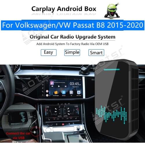 Car Radio Carplay Android Ai Box For Volkswagen VW Passat B8 2015-2020 Multimedia Player Apple Box Wireless Upgrade Mirror Link