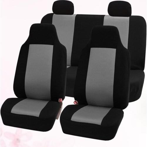 5 Seats Car Seat Cover Universal Auto Seat Cover Durable Wear Resistant Car Interior Accessory Car Seat Protector Mat (Grey)