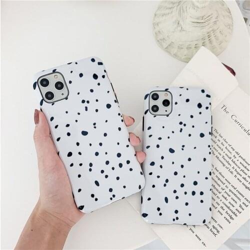 Lovely Small Polka Dots Glossy Soft Rubber Silicone Back Phone Case Cover Shell For iPhone 7 8 Plus 11 12 Pro Max XR XS Max Skin