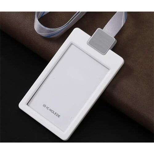 Staff Name Badge Card Case with Suspension Lanyard Cord