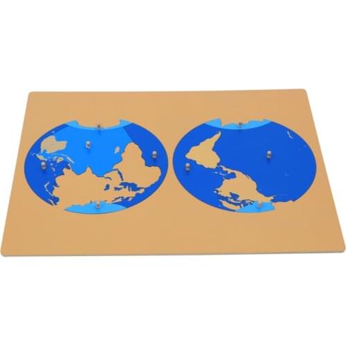 Montessori Materials Puzzle of Ocean Equipment for Geography Learning Early Educational Toys for Kids