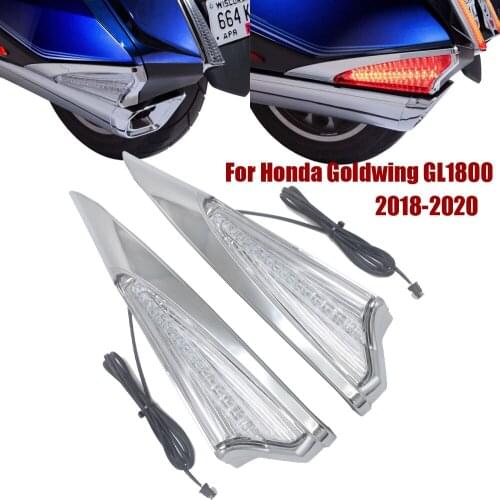 For Honda Goldwing GL1800 F6B 2018 2019 2020 2021 Motorbike Saddlebag Accent Swoop LED Light Turn Signal Case