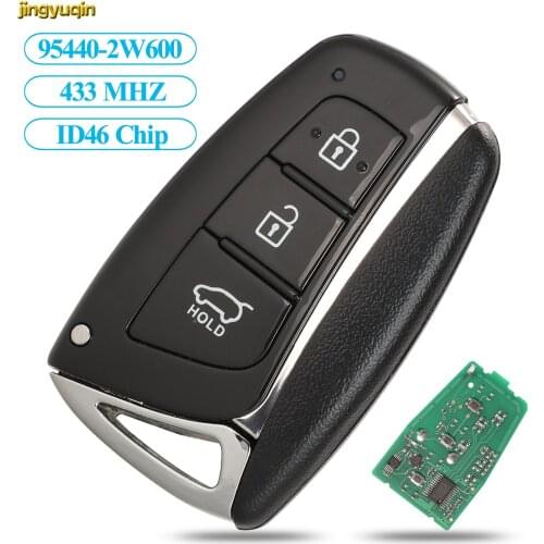 Jingyuqin Remote Smart Car Key Control 433MHz ID46 Chip For HYUNDAI Santa Fe IX45 Vehicle Control 95440-2W600